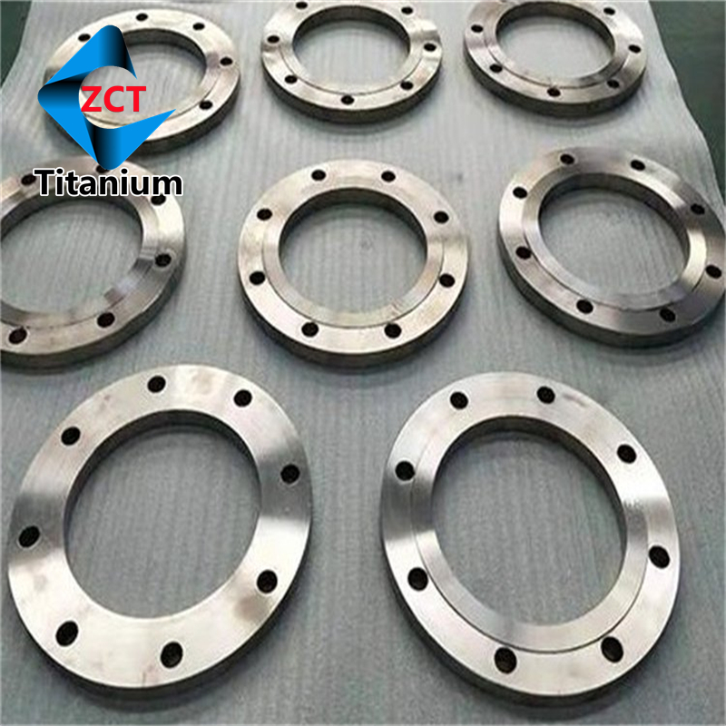 Flat welding titanium flange